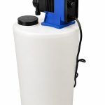 Pump and Tank kit-Injection System for Rust Prevention or Chlorine injection Kit – 15-Gallon Poly Tank + Pulsafeeder 6 GPD Metering Pump - 230VAC