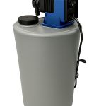 Injection System for Rust Prevention or Chlorine injection Kit – 15-Gallon Grey Tank + Pulsafeeder 6 GPD Metering Pump - 115VAC