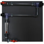 Pulsafeeder CCR20X1X4X7 2-Station Corrosion Coupon Rack with 3/4″ PVC Piping – Wall-Mount Panel with Flow Meter & Quick Release Holders