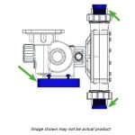 Pulsafeeder KDM5CDXF BlackLine to GreenLine Conversion Kit – PVDF Retrofit Adapter Kit for DM5C / DM5D Metering Pumps