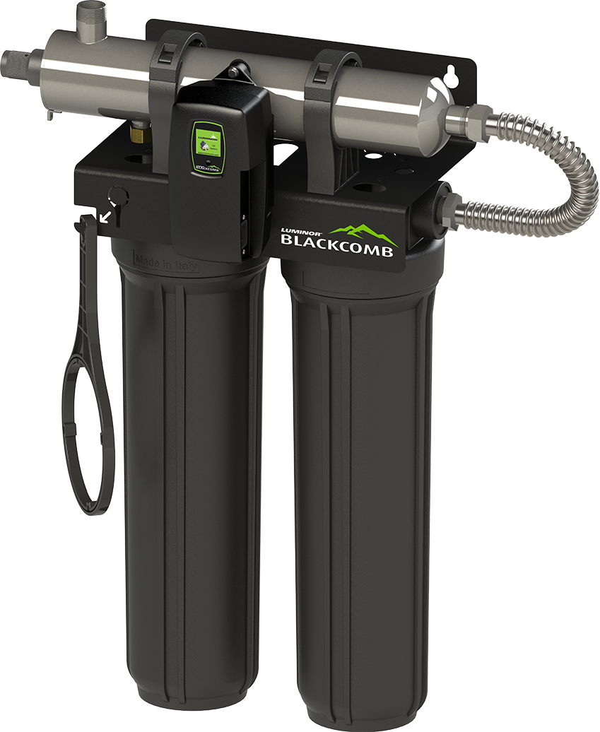 lbh5-Z22-black LUMINOR LBH5-Z122 BLACKCOMB 5.1 UV Water Treatment System | 15 GPM UV Filtration System - Image 1